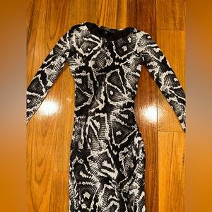 Guess Dress Snake Print asymmetrical only worn once